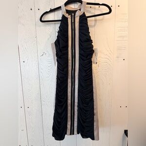 Mianotte Black and Beige Dress Size 1 NeW $145!